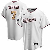 Youth Nationals 7 Trea Turner White Gold Nike 2020 Gold Program Cool Base Jersey Dzhi,baseball caps,new era cap wholesale,wholesale hats